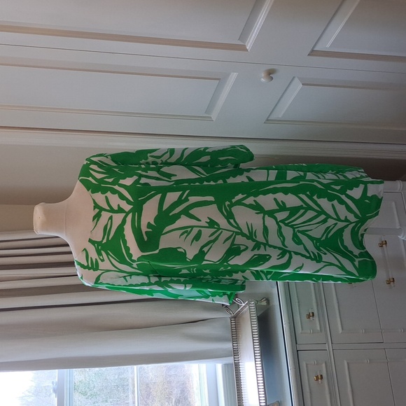 NWOT Lilly Pulitzer Target Womens Boom‎ Boom Green Tropical Print Mini Dress S-M - Picture 1 of 8